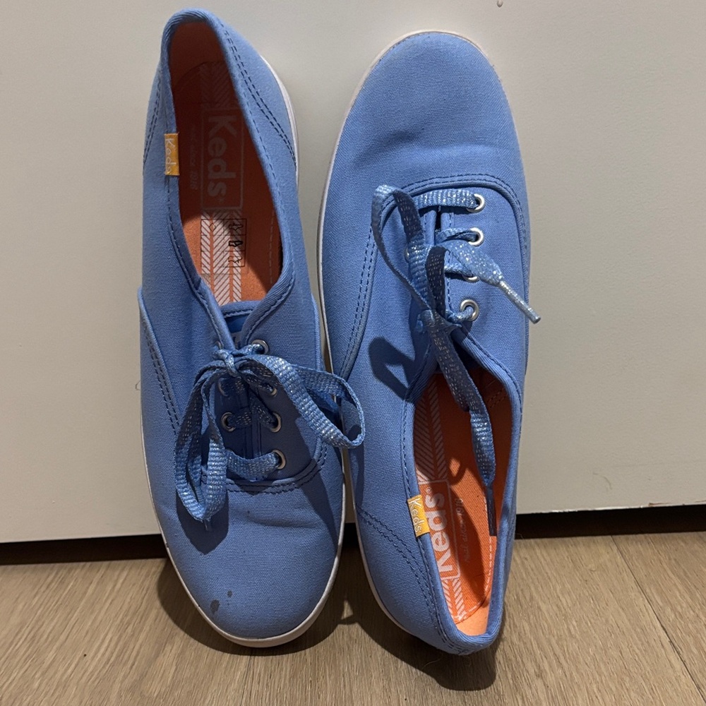 Keds Light Blue Lace-Up Sneakers